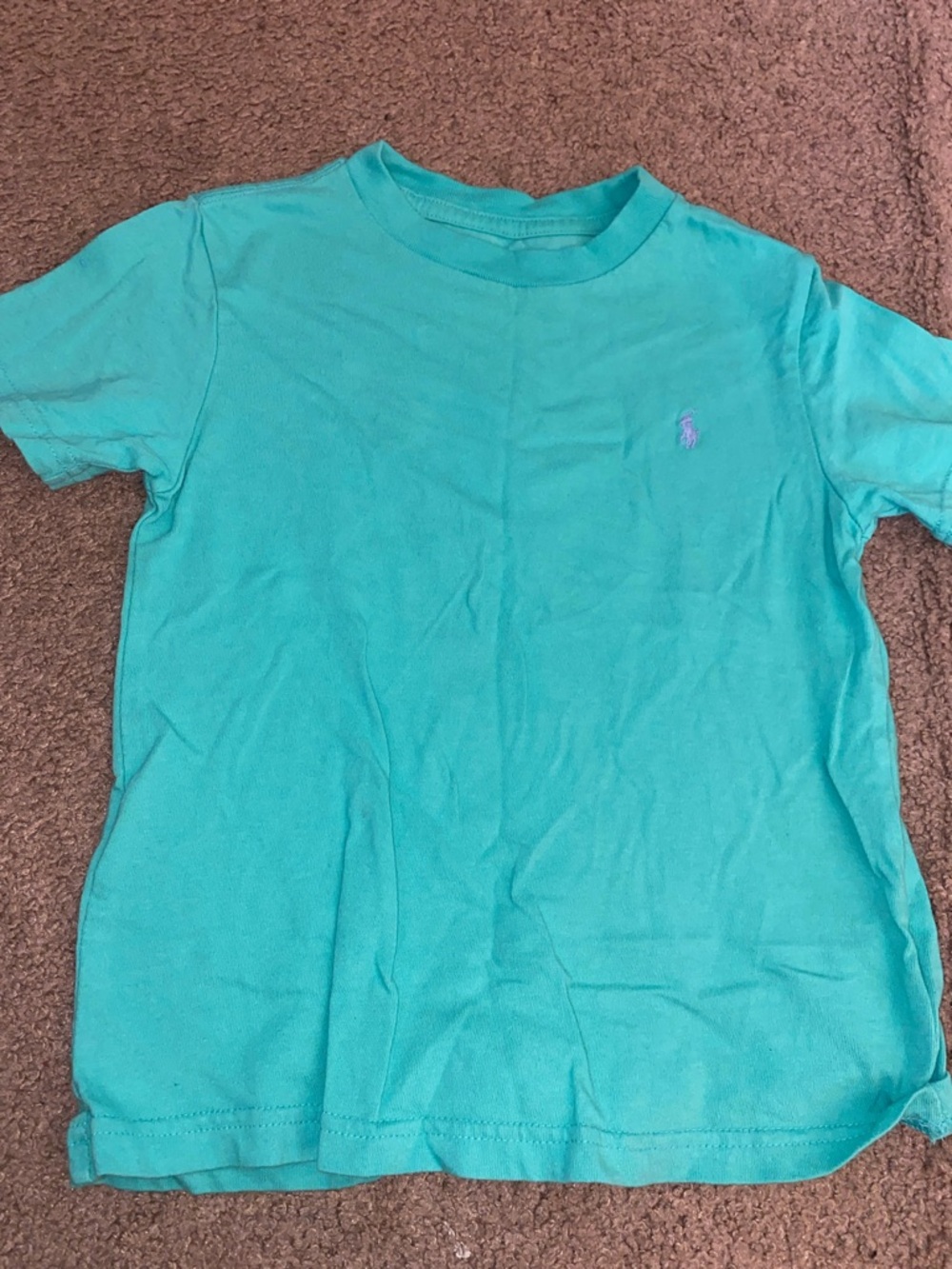 Polo by Ralph Lauren Boys Teal Short Sleeve Crewneck Shirt
